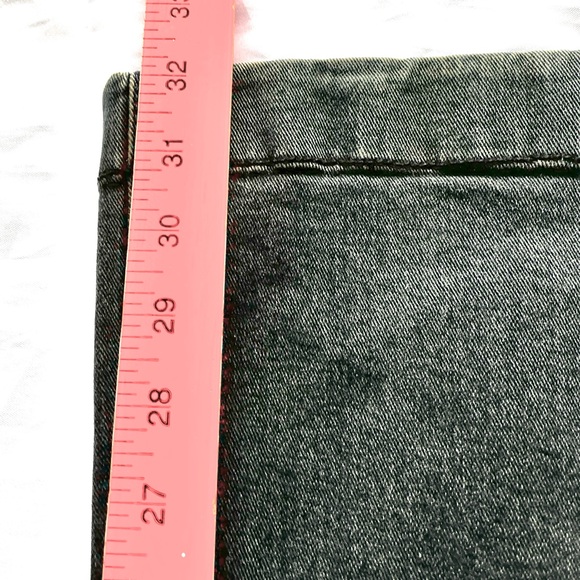 Free People Jeans Womens 27 (27x32) Black Mid Rise Flare Bell Bottom Hippie READ - Picture 8 of 9